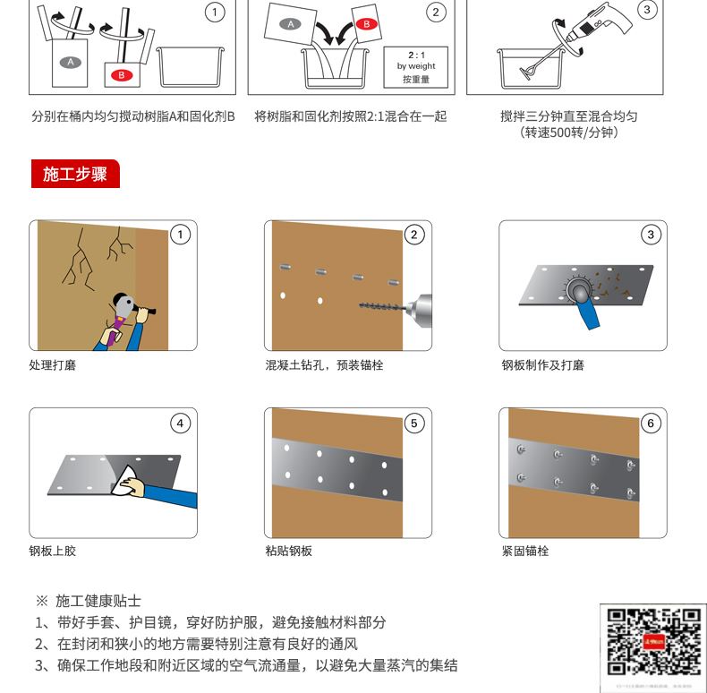 包钢振安粘钢加固施工过程